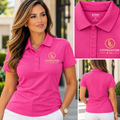 Livingston & Co. Classic Polo Pink Women