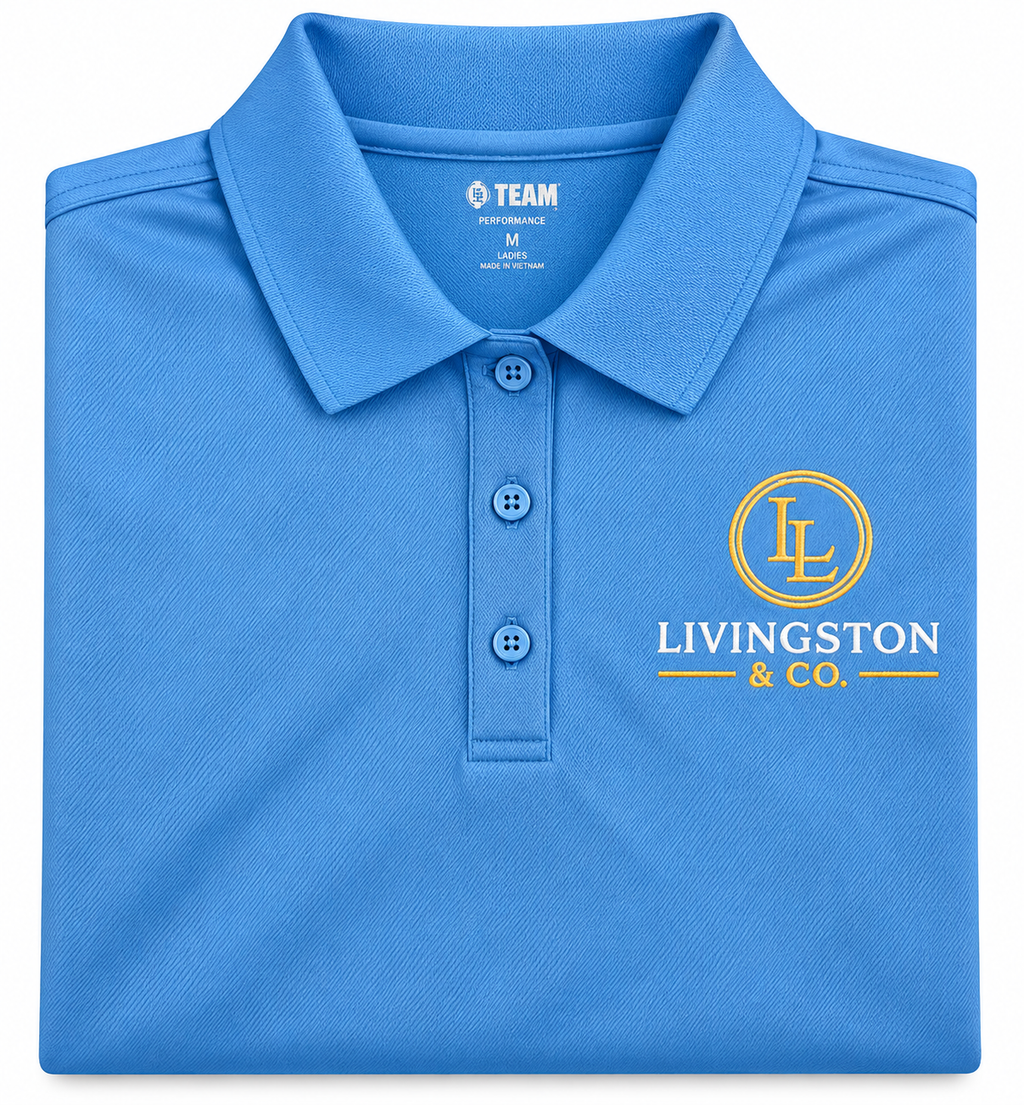 Livingston & Co. Classic Polo Light Blue Women