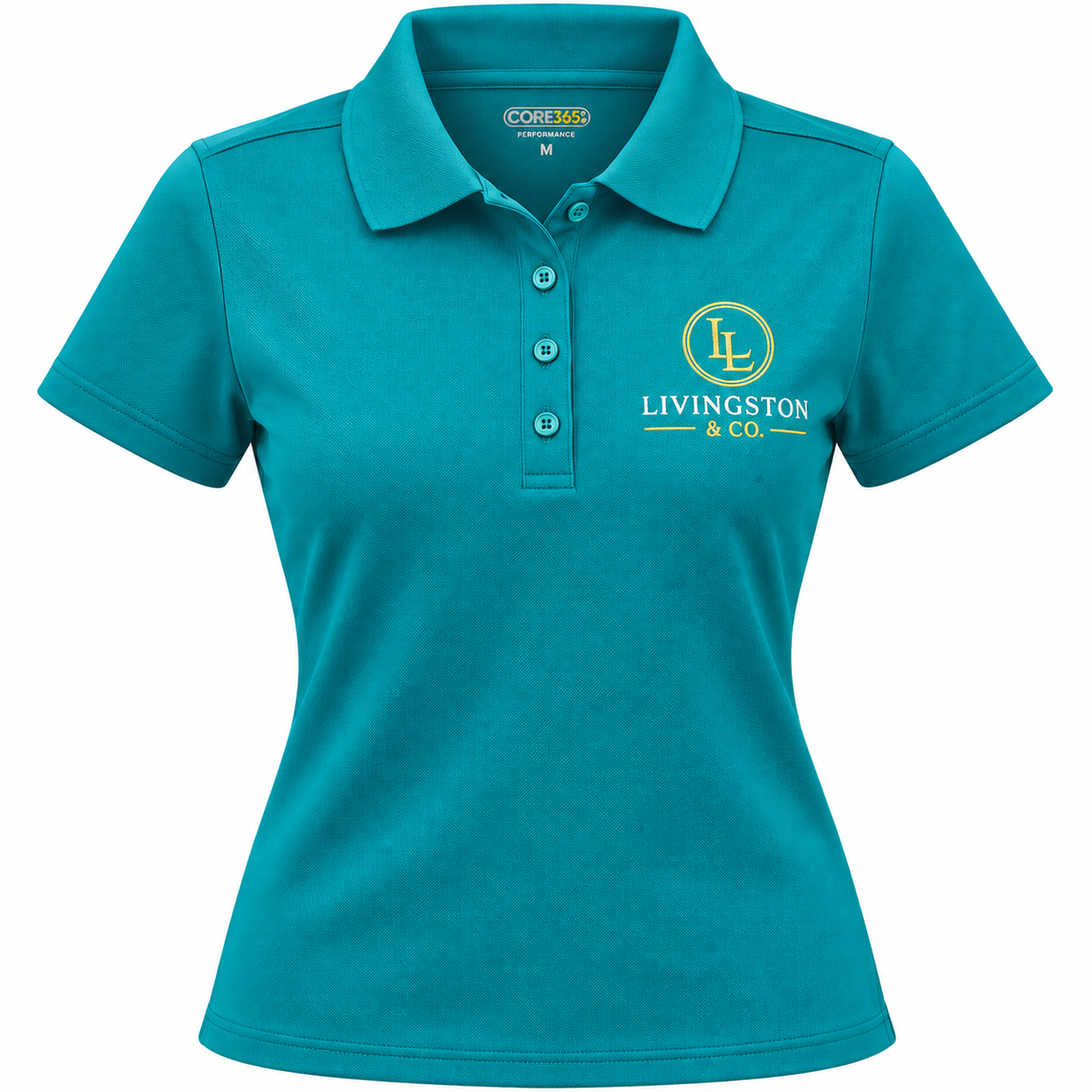 Livingston & Co. Classic Polo Teal Women