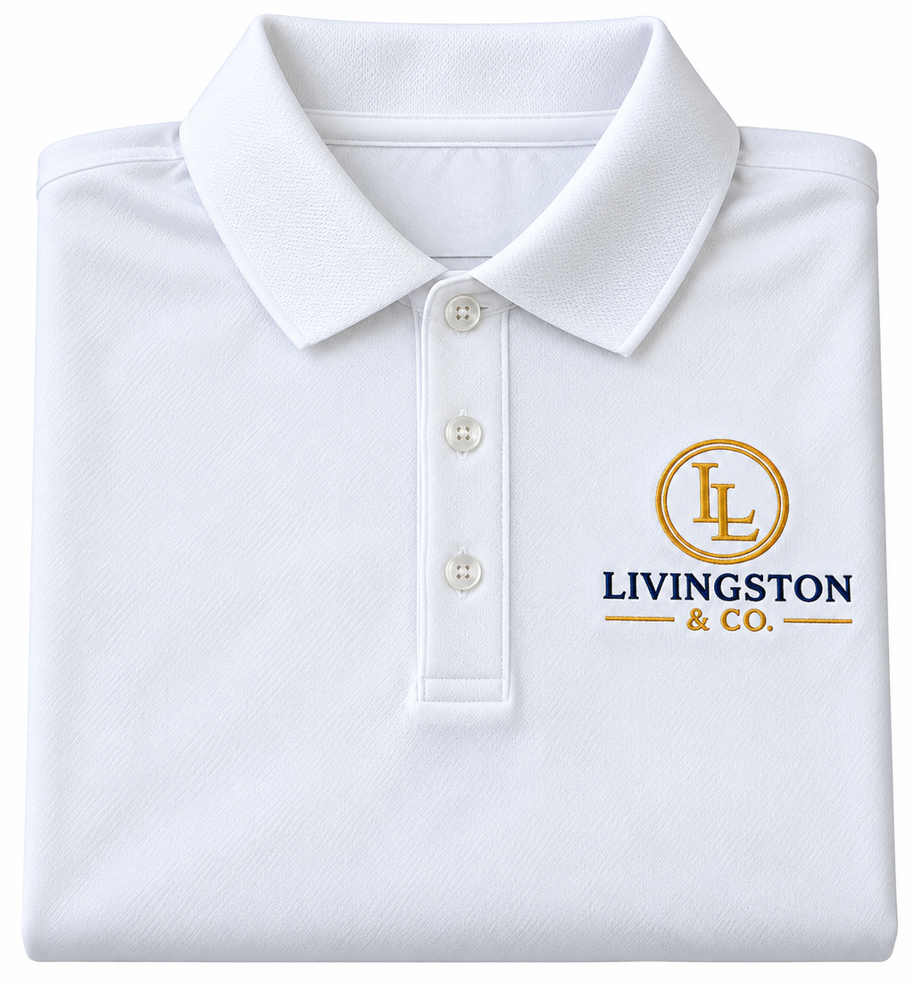Livingston & Co. Classic Polo White