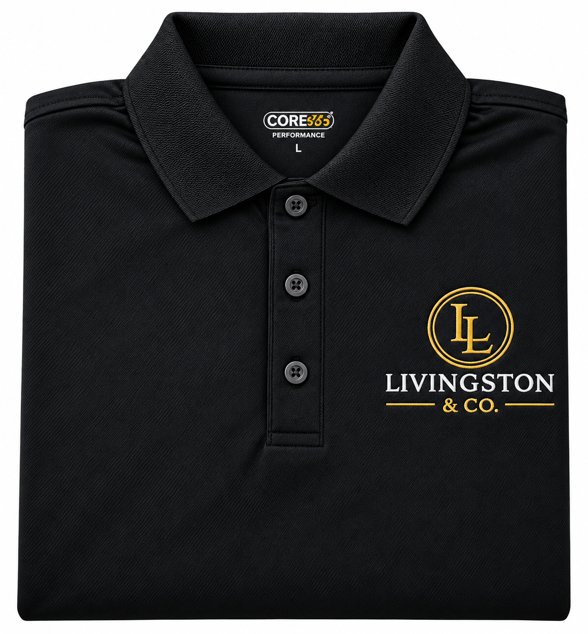 Livingston & Co. Classic Polo Black